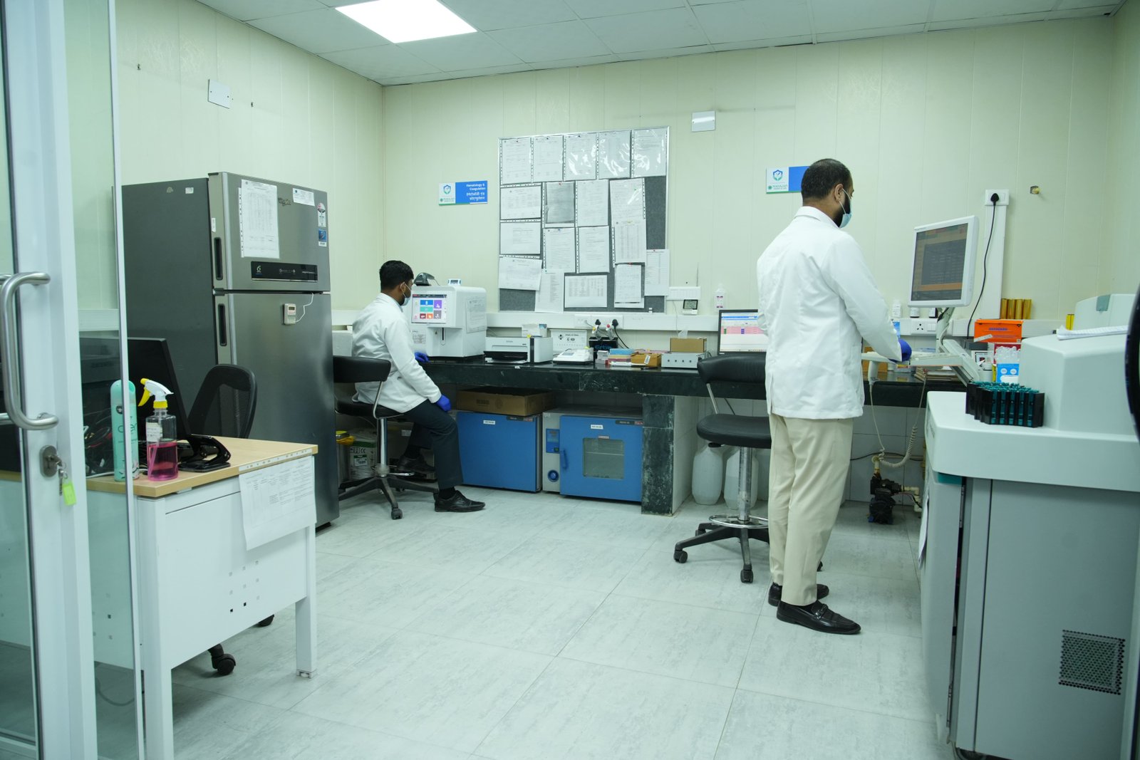 In-house diagnostic laboratory